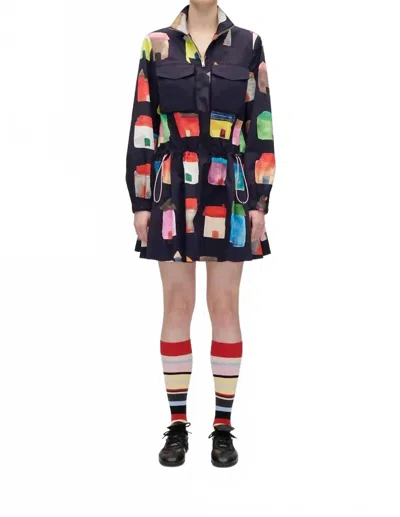 Stine Goya Pullover Parka Dress In Refugios In Multi
