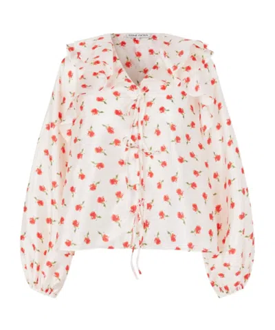 Stine Goya Ruffled Shirt In Multi