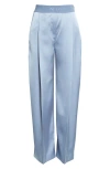 Stine Goya Wide-leg Satin Long Pants In Infinity Blue