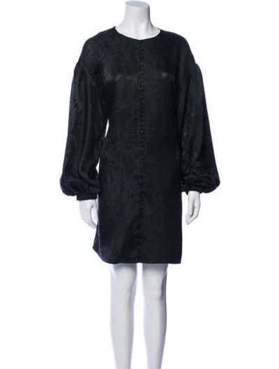 Pre-owned Stine Goya Scoop Neck Mini Dress W/ Tags In Black