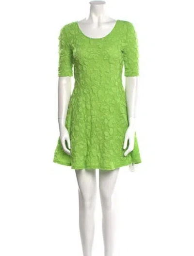Pre-owned Stine Goya Scoop Neck Mini Dress W/ Tags In Green
