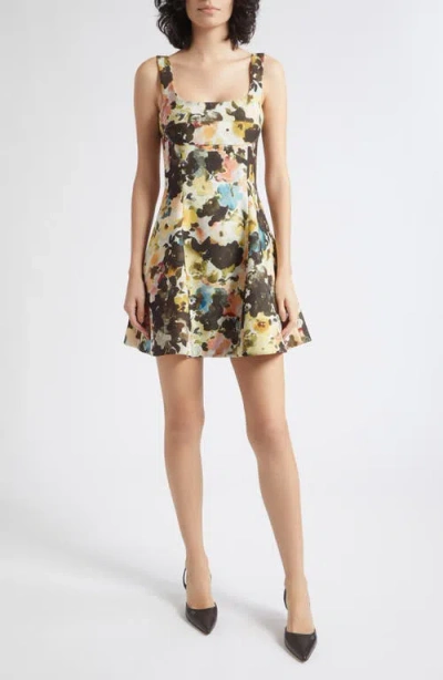 Stine Goya Sentimental Bloom Floral Corset Minidress In Multi
