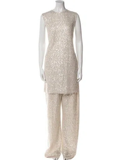 Pre-owned Stine Goya Sequin Embellishments Pant Set W/ Tags In Black