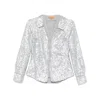 Stine Goya Double Collar Shirt In Gray