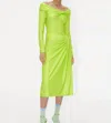 Shop Stine Goya Sif Skirt In Acid Lime In Multi