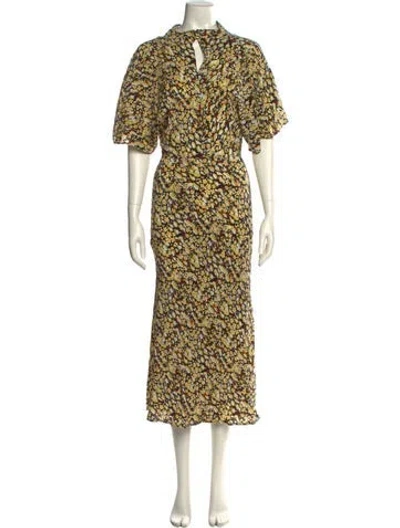 Pre-owned Stine Goya Silk Long Dress In Multi