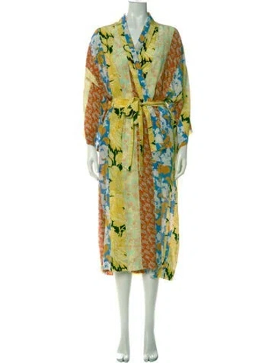 Pre-owned Stine Goya Silk Long Dress In Multi