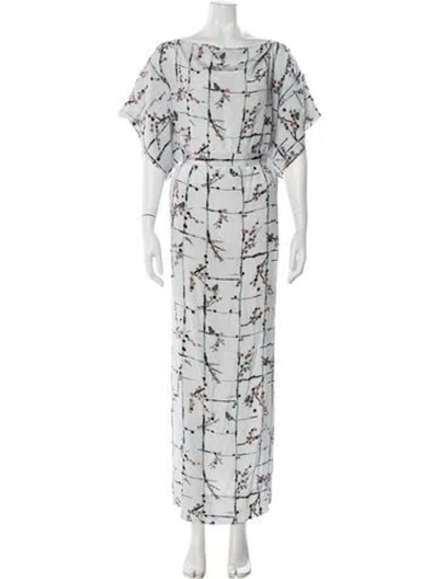 Pre-owned Stine Goya Silk Long Dress W/ Tags In Multicolor