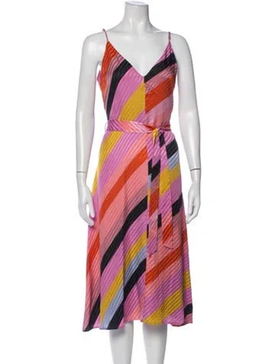 Pre-owned Stine Goya Silk Midi Length Dress In Pink
