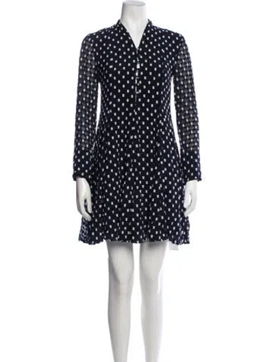 Pre-owned Stine Goya Silk Mini Dress In Blue