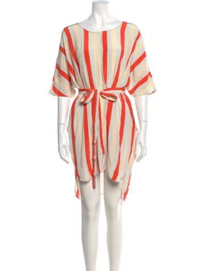 Pre-owned Stine Goya Silk Mini Dress In Multi