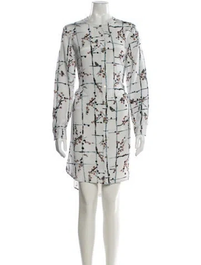 Pre-owned Stine Goya Silk Mini Dress In White