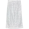 Stine Goya Sequin Embellished Midi Skirt In Gray