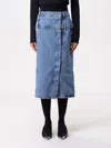 Stine Goya Buttoned Midi Skirt In Blue