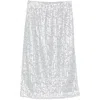 Stine Goya Sequin Embellished Midi Skirt In Grey