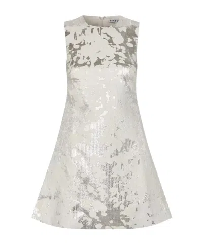 Stine Goya Sleeveless Mini Dress In White
