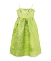 Stine Goya Voluminous Gathered Midi Dress In Green