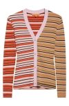 Stine Goya Soft Rib Cardigan In Multi