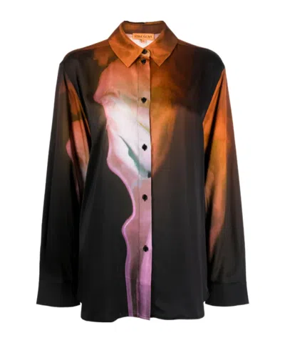 Stine Goya Sophia Abstract-pattern Print Shirt In Black
