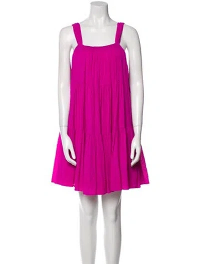 Pre-owned Stine Goya Square Neckline Mini Dress W/ Tags In Purple