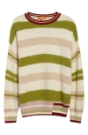 Stine Goya Stripe Crew Neck Sweater In Alpaca Stripe