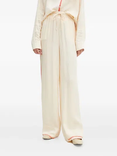 Stine Goya Stripe-detail Drawstring Track Pants In Neutral