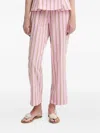 Stine Goya Stripe Straight-leg Trousers In Pink
