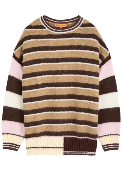 STINE GOYA STINE GOYA STRIPED BRUSHED-KNIT JUMPER