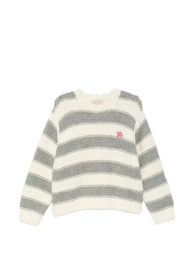 Stine Goya Striped Chunky-knit Sweater In White