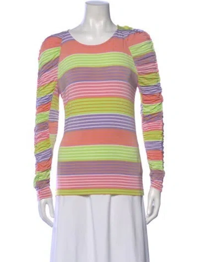 Pre-owned Stine Goya Striped Crew Neck Top In Multi