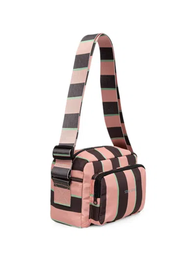 Stine Goya Striped Cross Body Bag In Pink