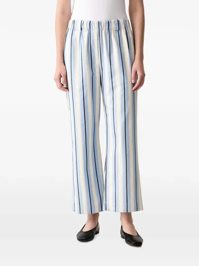Stine Goya Striped Embroidered Trousers In Multi
