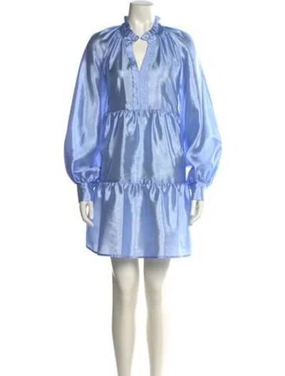 Pre-owned Stine Goya Striped Knee-length Dress In Blue