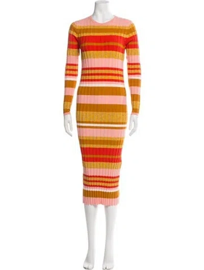 Pre-owned Stine Goya Striped Midi Length Dress