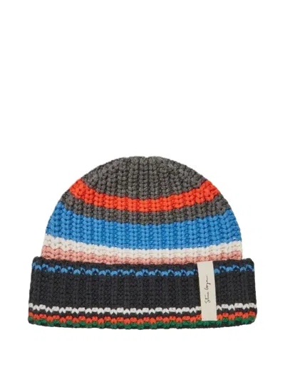 STINE GOYA STRIPED-PATTERN BEANIE