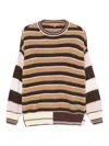 Stine Goya Alpaca Stripe Sweater Multi Stripes In Nude & Neutrals