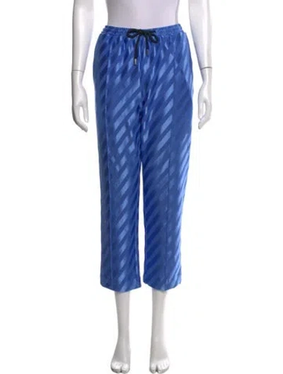 Pre-owned Stine Goya Striped Wide Leg Pants In Blue