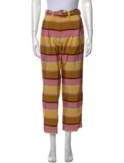 Pre-owned Stine Goya Striped Wide Leg Pants In Pink