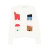 Stine Goya Cropped Pocket Cardigan In White