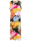 Stine Goya Tank Crewneck Dress In Orange