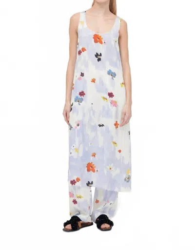 Stine Goya Tank Long Dress In Skyfall Flowers In Multi