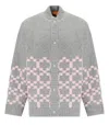Stine Goya Tino Grey And Pink Bomber Jacket In Grey