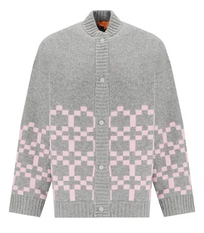 STINE GOYA STINE GOYA TINO GREY AND PINK BOMBER JACKET
