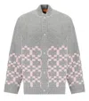 Stine Goya Tino Grey And Pink Bomber Jacket In Gray