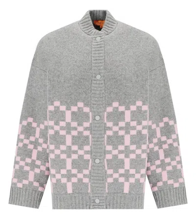 STINE GOYA TINO GREY AND PINK BOMBER JACKET