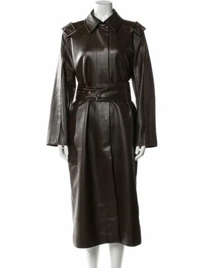 Pre-owned Stine Goya Trench Coat In Brown