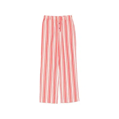 Stine Goya Striped Button Trousers In Multi