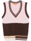 Stine Goya Strickweste Mit Streifen In Pink