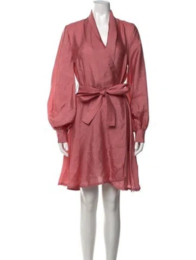 Pre-owned Stine Goya V-neck Mini Dress In Pink
