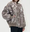 Stine Goya Volominous Bomber In Gray In Multi
